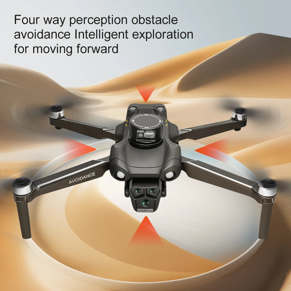 New U33MAX RC Drone Screen Gps 4K Professinal with Wide Angle Triple HD Camera Foldable RC Helicopter Brushless Motor WIFI Drone