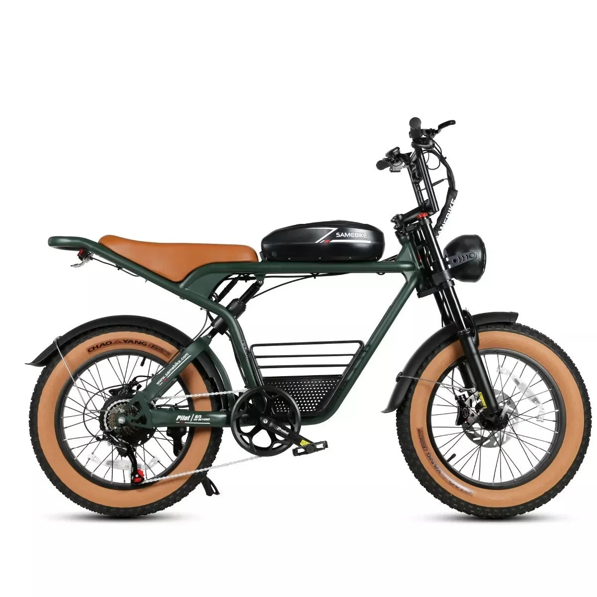 SAMEBIKE M20 Electric Mountain Bike 20" 48V16AH Battery 1200W Motor 45km/h Motorcycle Style 4.0 Fat tyre E-bike Moped