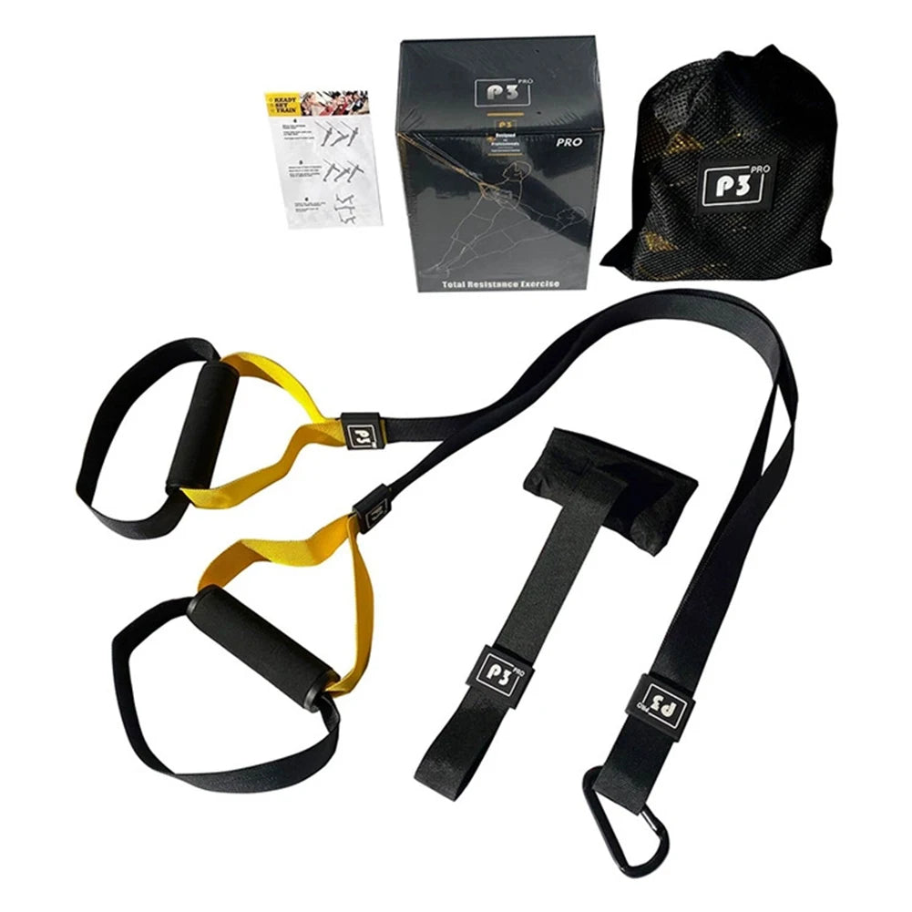 Suspension Trainer System Suspension Training Strap Resistance Trainer Fitness Straps Bodyweight Resistance Bands for Home Gym
