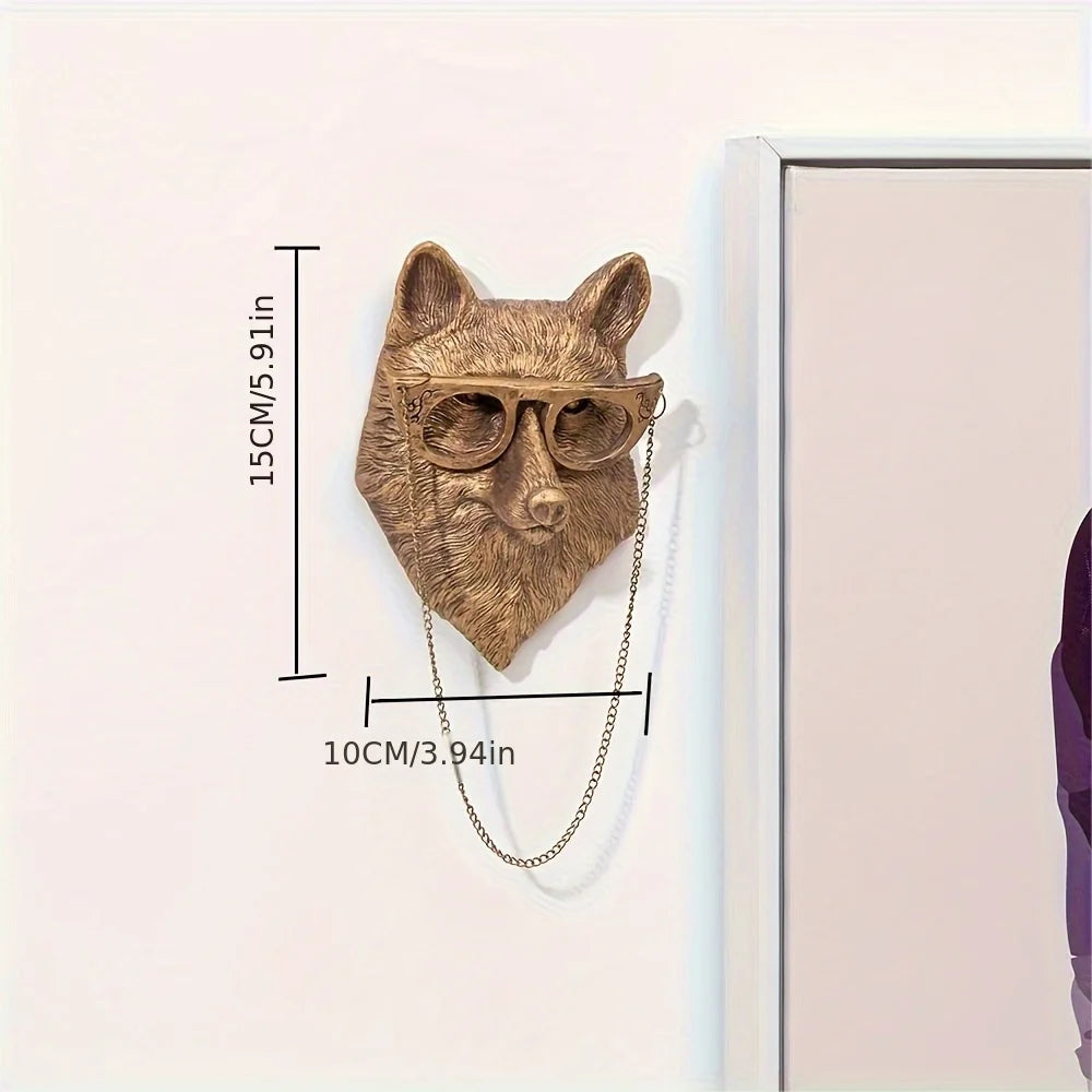 Large/small sizes Decor Wall Art Decor Deer Head Wall Hanging Home Decor Bronzed Resin Animal Hanging Sculpture Animal Head Wall