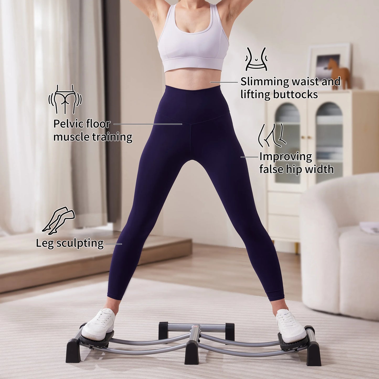 About this item Function:This leg muscle fitness equipment fit for exercises leg and hip muscles, enhances muscle vitality, and