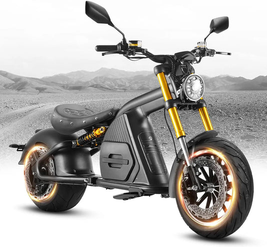 M8S Electric Motorcycle for Adults 72V Lithium Battery Long Range IP6 Color LCD Display Street Legal High Speed Bike