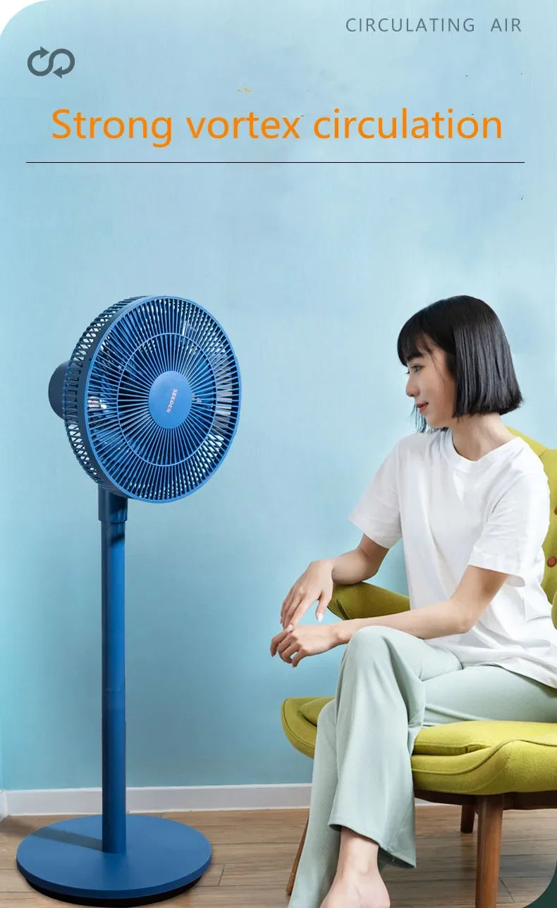 Cooling FanNew Design Electrical Recargable Ventilador Voice Smart Control Remote Control Floor Foldable Fan For Home