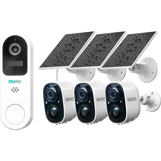 vicohome best video doorbell 2k solar security camera wireless outdoor system, no nvr needed, easy to setup, motion detection, t