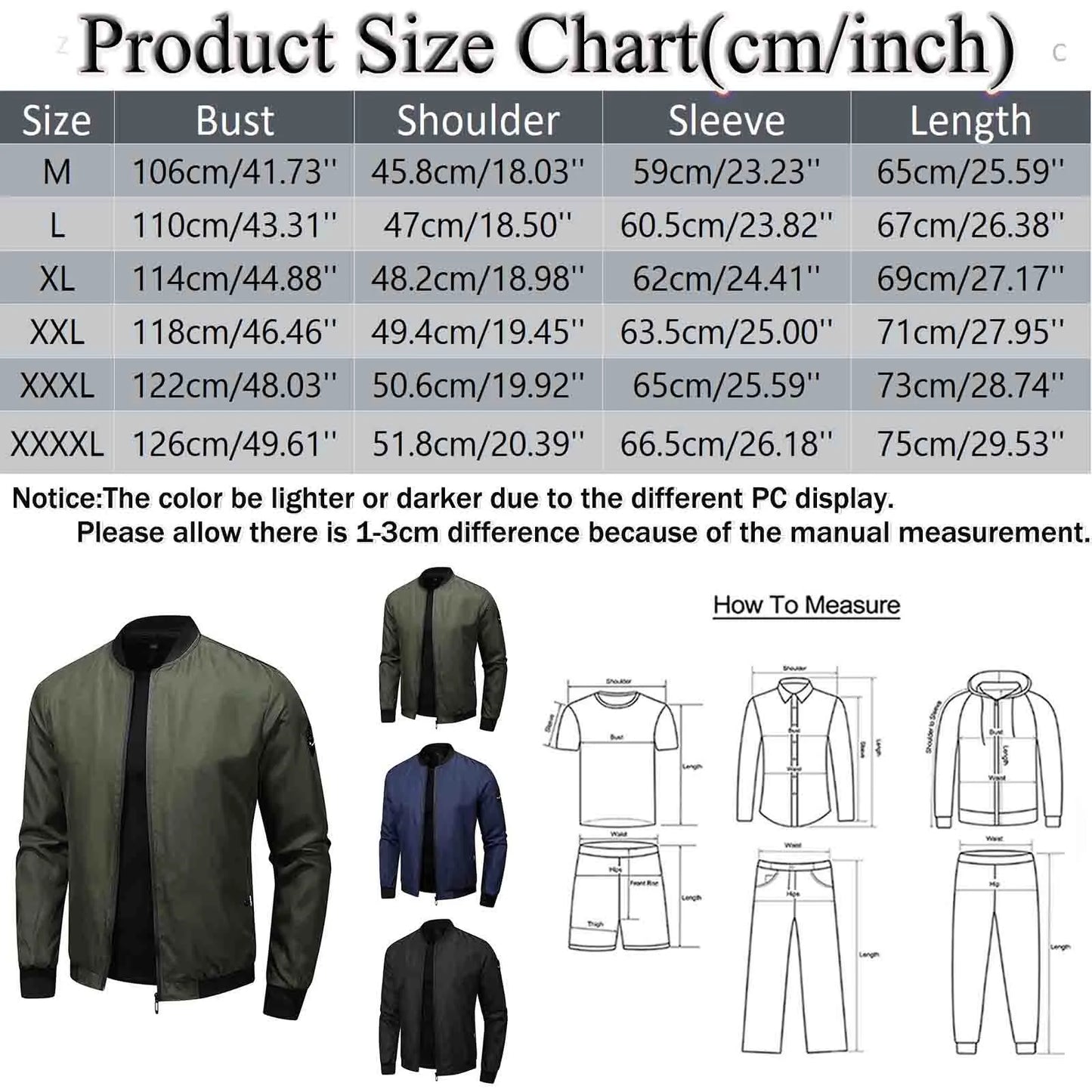 Men's Thin Stand Collar Bomber Jacket Solid Color Loose Casual Outwears Spring Fall Long Sleeve Outdoor Sports Windbreaker Coat