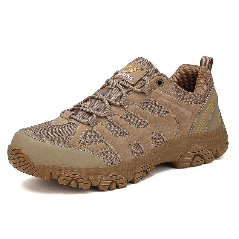 Men‘s Hiking Shoes Breathable Outdoor Trainers Lace-up Trekking Sneakers Hunting Tactical Boots Walking Sports Shoes Wading Shoe