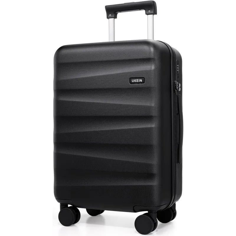 20Inch Carry-On Luggage, Lightweight PC HardShell Suitcase with 360° Spinner Wheels, TSA-Approved, Durable Airline Approved