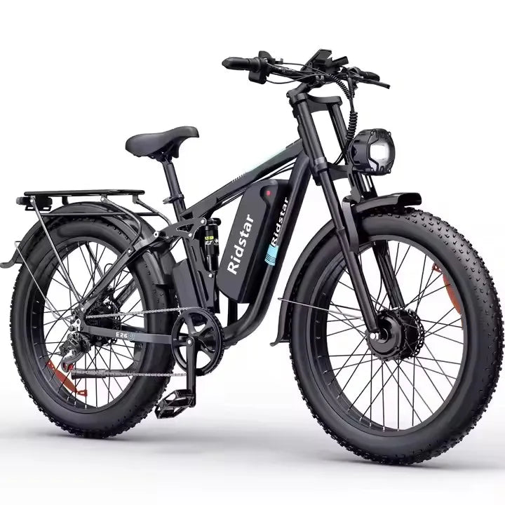 E26Pro 2000w 48V Dual Motor Electric Mountain Dirt Bike Lithium Battery Electric Bike Fat Tire Electric Bicycle E Bikes