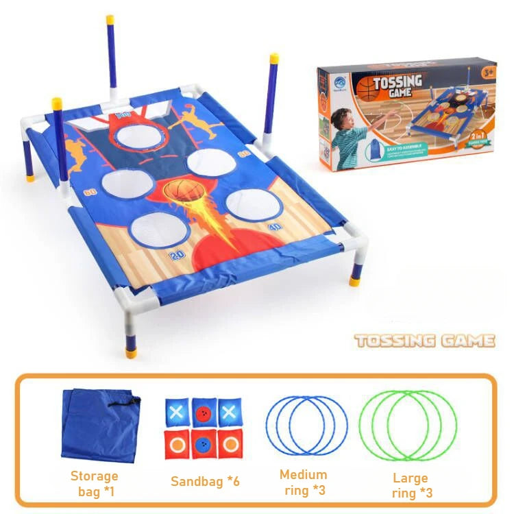 Carnival Outdoor Games Combo Set for Kids Bean Bags Ring Toss Game Outdoor Toss Game Family Party Party for Kids Birthday Gift