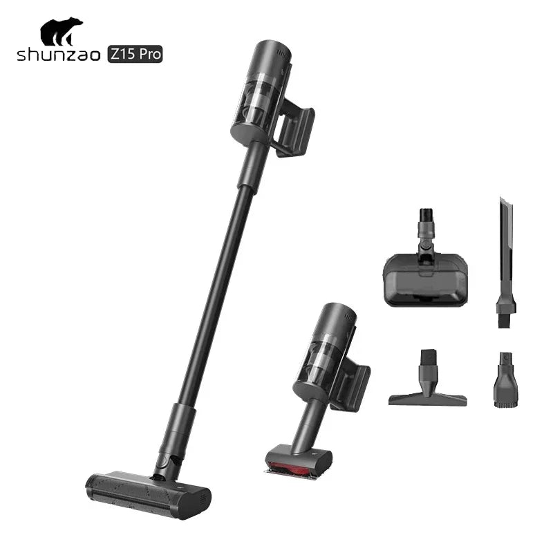 SHUNZAO Z15 Pro Dry and Wet Vacuum Cleaner 210AW Strong Suction Cordless Vacuum Cleaner Wet and Dry Mopping Machine