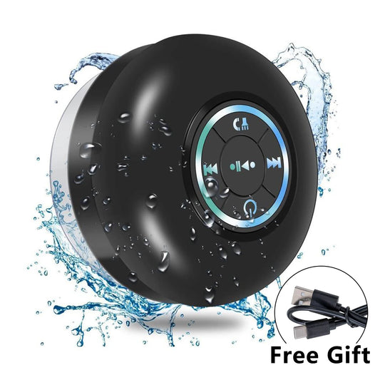 Enhance the happiness of bathing! Waterproof RGB Light Speaker,  Mini Portable Wireless Speaker, Rechargeable Waterproof Speaker