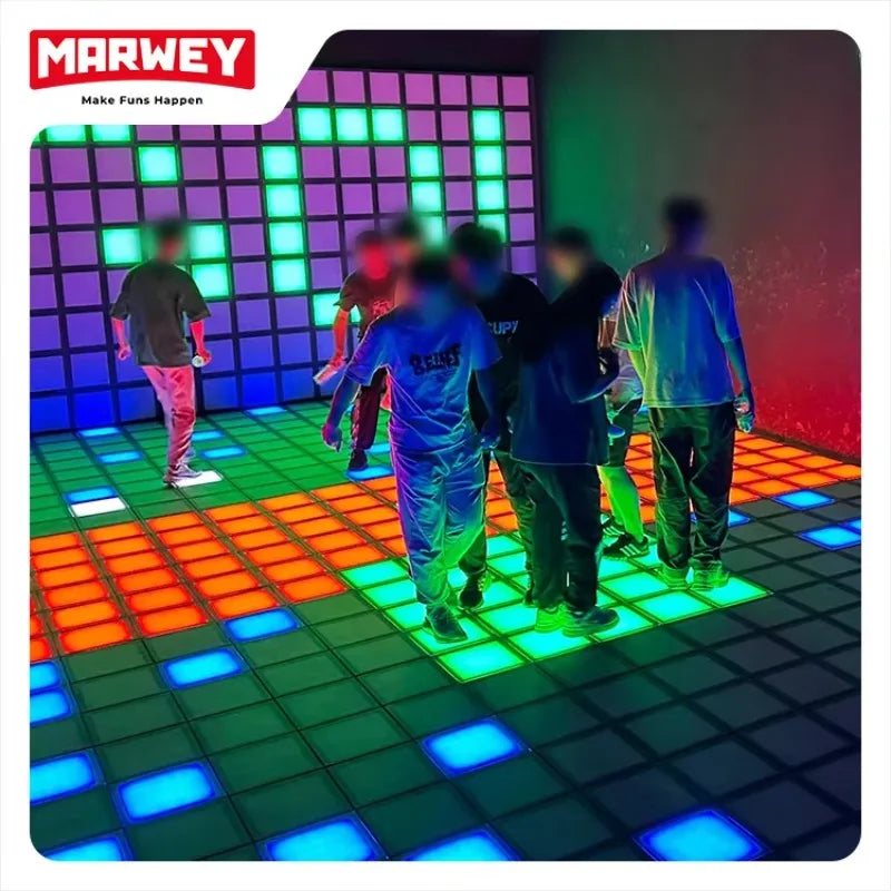 Popular Amusement Park Equipment Interactive Games Hopscotch Floor Games Indoor Immersive AR Kids Game Led Floor