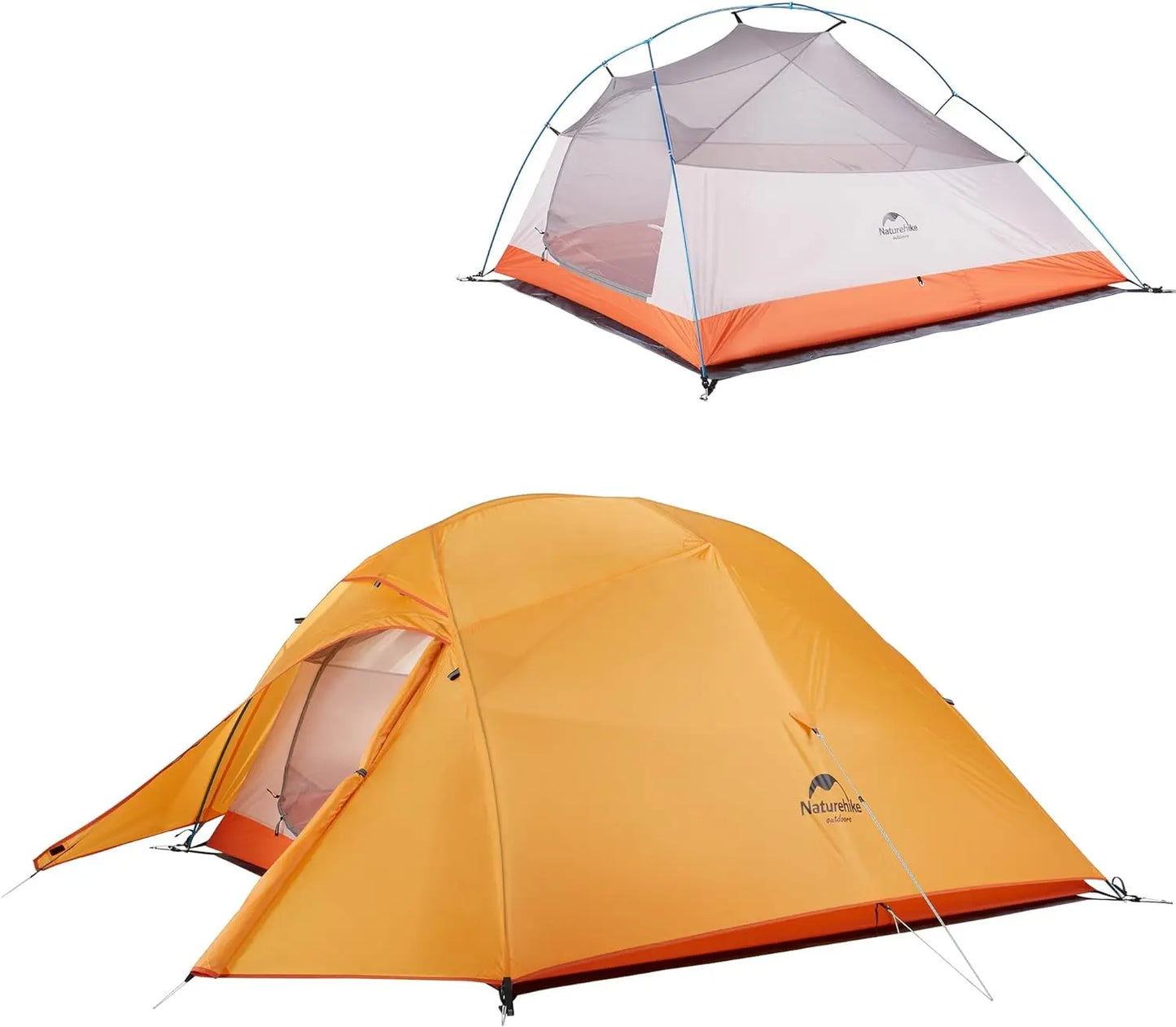 Cloud-Up 3 Person Tent Lightweight Backpacking Tent with Footprint - 3 Season Free Standing Dome Camping