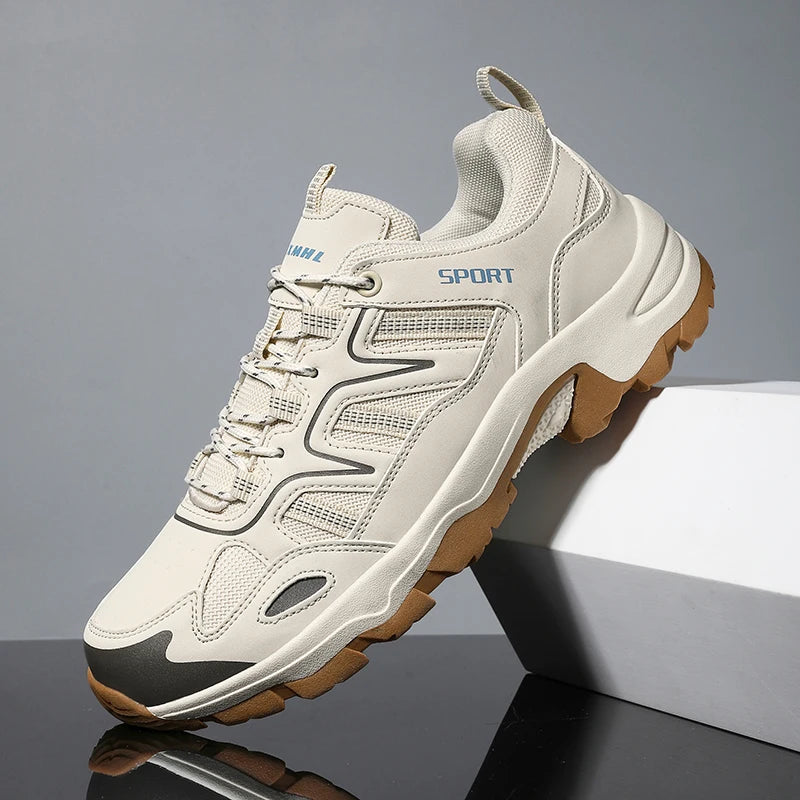 Men's Hiking Shoes Durable Outdoor Sport Men Trekking Wear-resistant Non-Slip Shoes Lace-Up Climbing Hunting Sneakers Casual New
