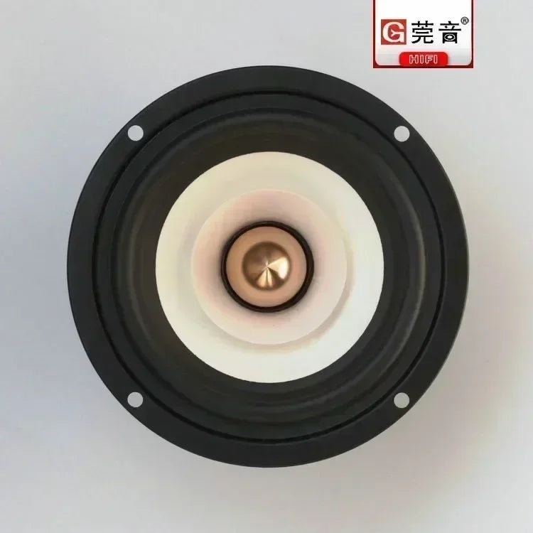 2020 Audio Labs 4'' Home Audio DIY Full-Range Speaker Driver Unit White Mixed Paper Cone Rubber Suspension Shielded 4/8ohm 15W