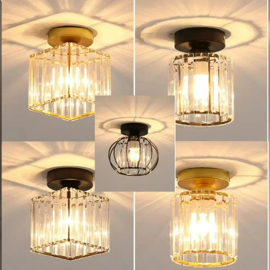 Nordic LED Acrylic Ceiling lamp Aisle Corridor E27 Lamp For Living Room Bedroom Home Ceiling Light Interior Lighting AC 85-265V