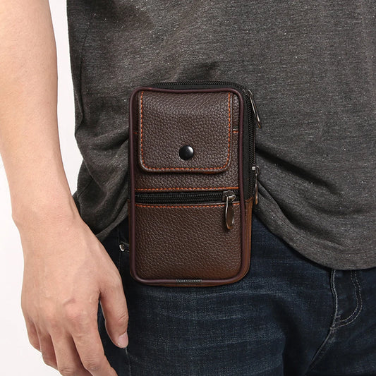Men Belt Bum Pouch Multifunctional Waist Fanny Pack Casual Shoulder Bag Belt Bum Pouch Outdoor Purse Camping Hunting Bag