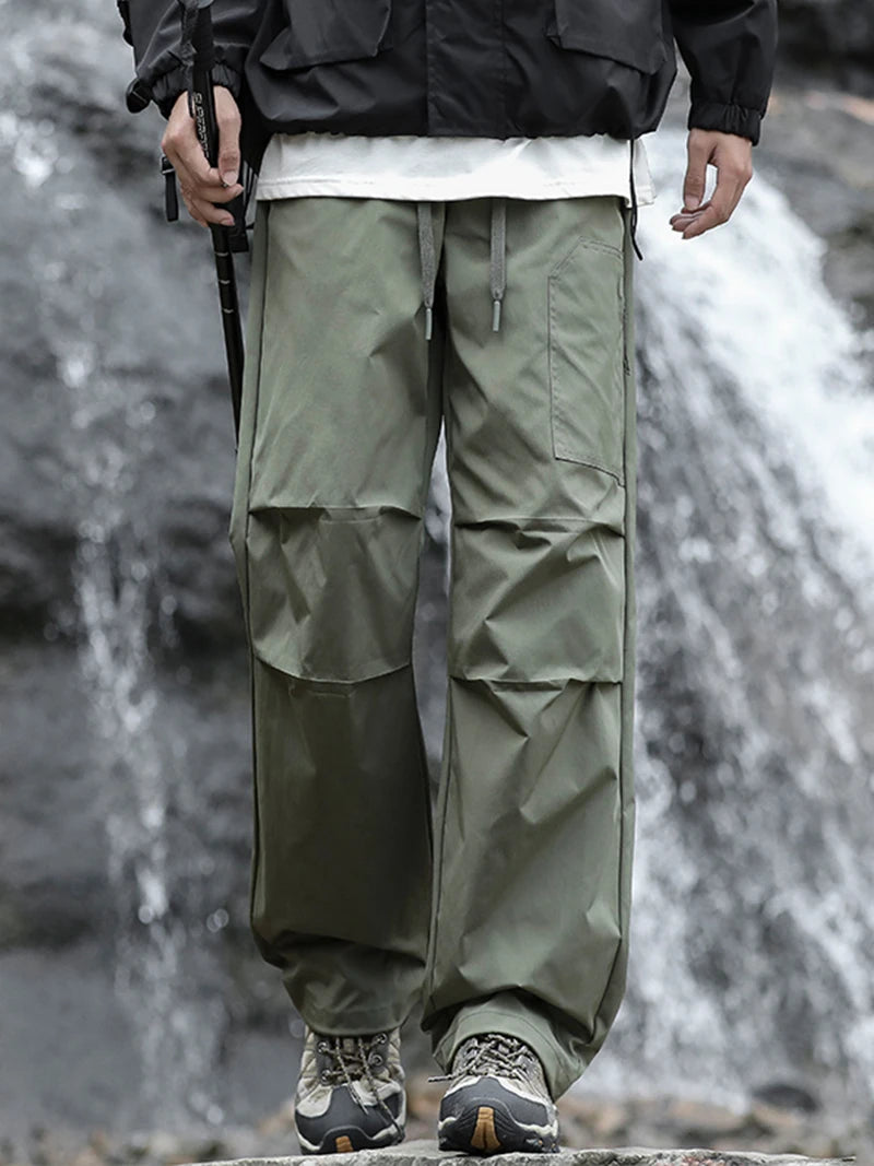 Waterproof Hiking Pants Men Lightweight Paratrooper Pants Trekking Camping Spring Summer Outdoor Pants Men Thin Casual Trousers