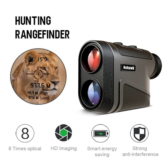 Nohawk HD-2200M Hunting Laser Rangefinder Multifunctional Telescope Range Finder 8X 2200Yards  for Hunting Shooting Golf Camping