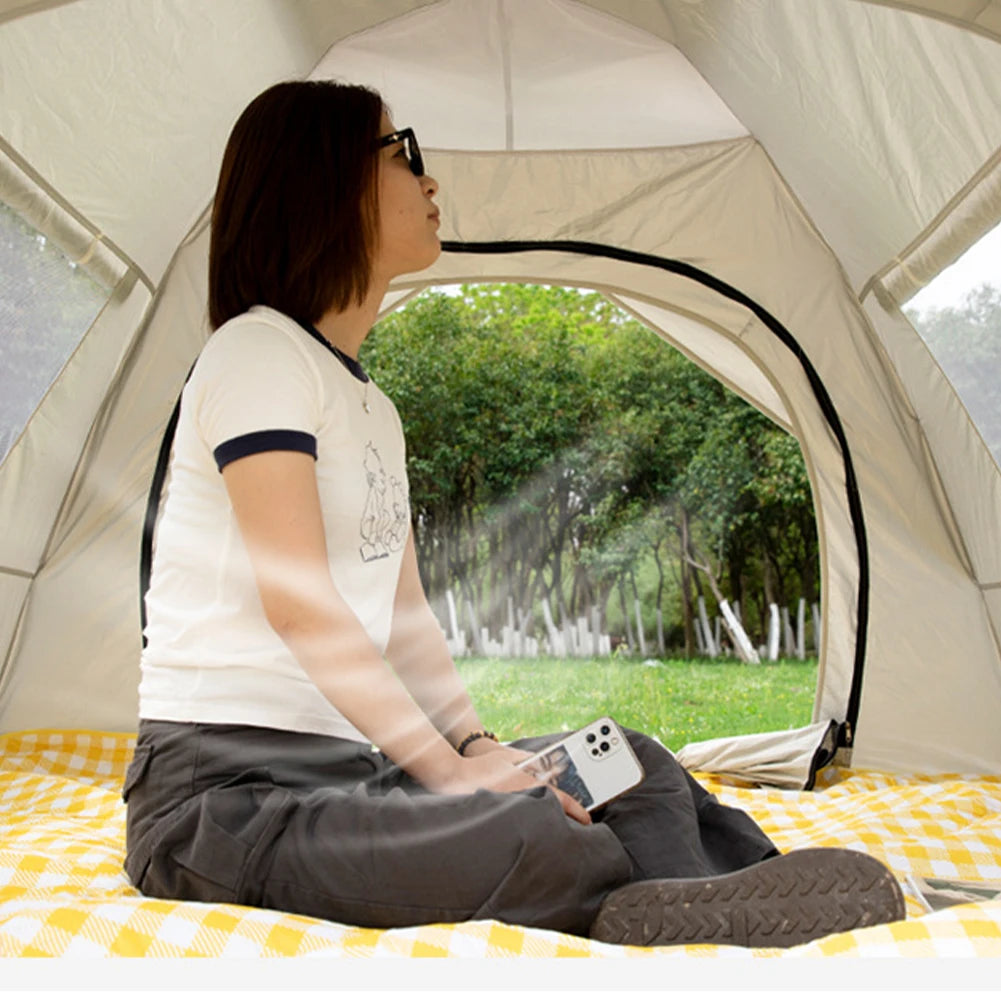 Outdoor Camping Tent Fully Automatic Quick Open Waterproof Lightweight Tent Portable Collapsible UV Protection Easy Set Up Tents
