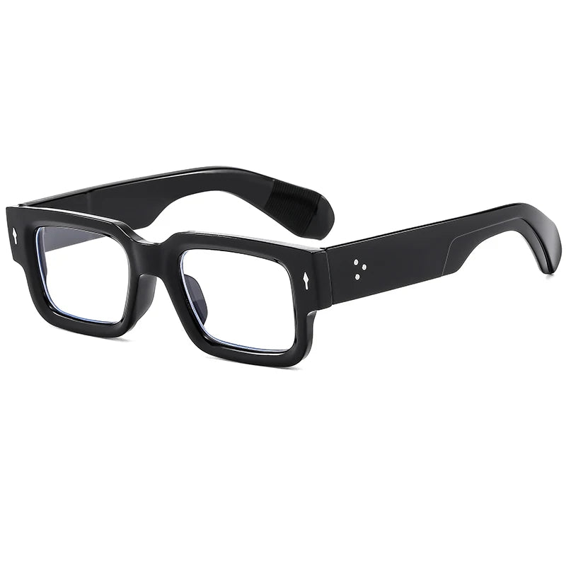 Classical High Square Rivet Sunglasses Men Women Fashion Eyeglasses Men Punk Rectangle Design Sun Glasses Retro Glasses UV400