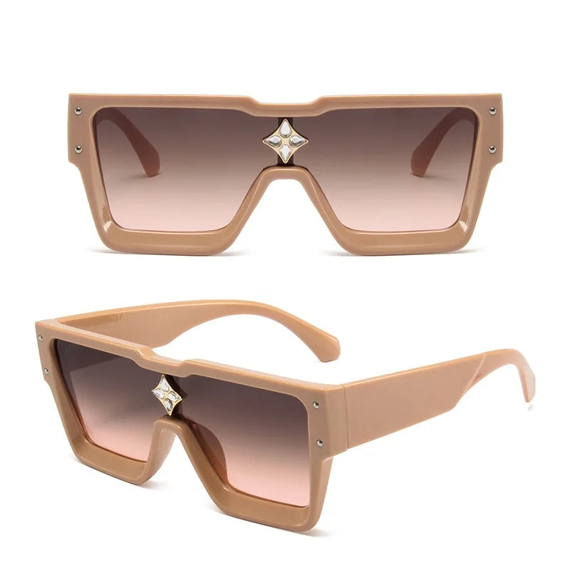 Stylish Cyclone Luxury Sunglasses for Men Women Brand Designer Square Sun Glasses Driving Aviation Fashion Shades UV400