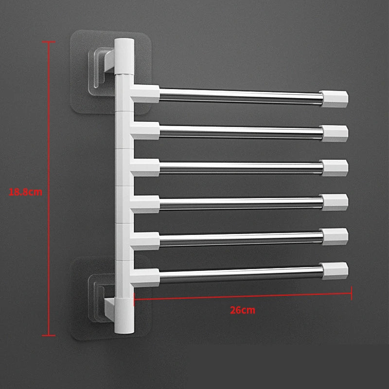 Towel Rack Bathroom Accessories Sets Kitchen Wall Shelf Without Drilling Mounted Organizers Storage Stainless Bath Shelves