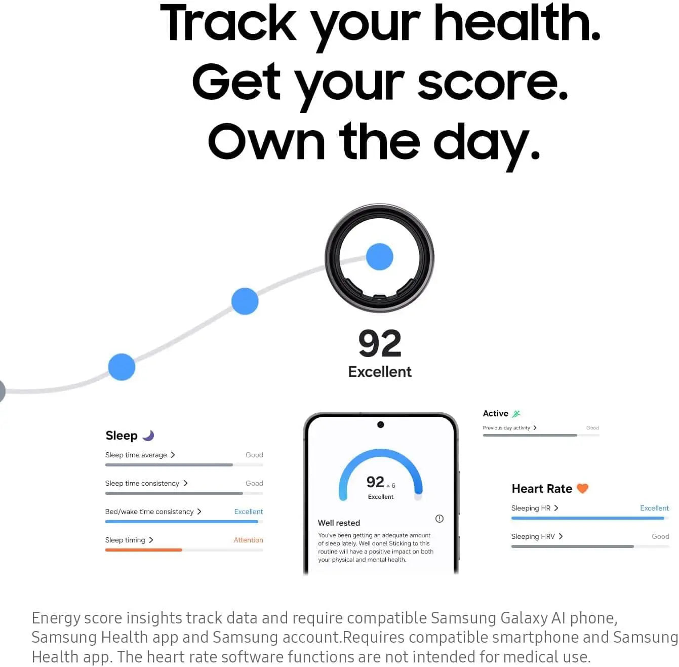 Fitness Monitor, Sleep Tracker, Up to 7-Day Battery, Size 11, Titanium Black [US Version, 1Yr Manufacturer Warranty]