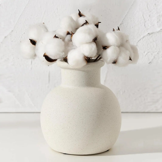 Speckled ceramic modern vase, country farmhouse decorative bohemian vase, suitable for home décor
