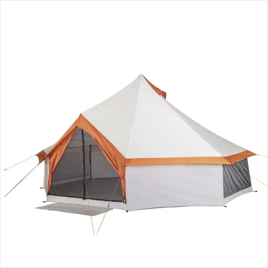 Tents 8-Person Yurt Tent, 13' x 13' x 92" sheds Easy installation  canopys Polyester  party tent for Spring, Summer, Fall Tents