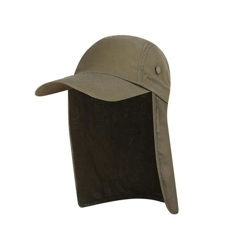 Outdoor Summer Sunscreen Fisherman Hats Women Men Breathable Fishing Caps Wide Brim Sun Hat With Neck Flap For Travel Hiking