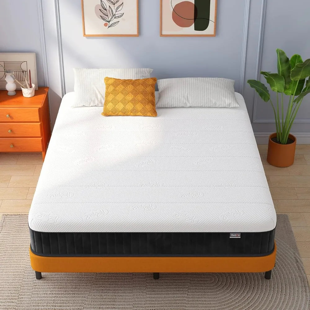 Double Mattress, 12 Inch Memory Foam Full Size Mattress, Full Bed in a Box Pressure Relief & Firm