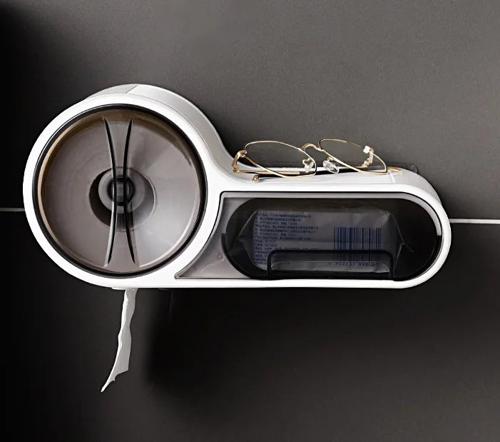 Bathroom Toilet Paper Tissue Box Creative Waterproof Paper Storage Box Phone Holder