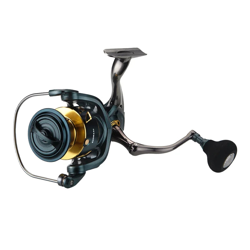 DEUKIO 2025 Fishing Reel No Gaps 5.2:1 Gear Ratio CNC Spool Handle EVA Knob Spinning Reel Casting Reel Carp 2000-7000