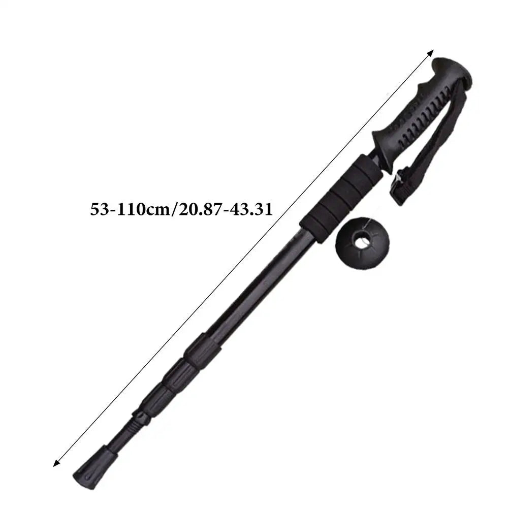 Trekking Poles For Hiking Lightweight Aluminum Alloy Telescopic Walking Stick Crutch Climbing Equipment Adjustable Outdoor