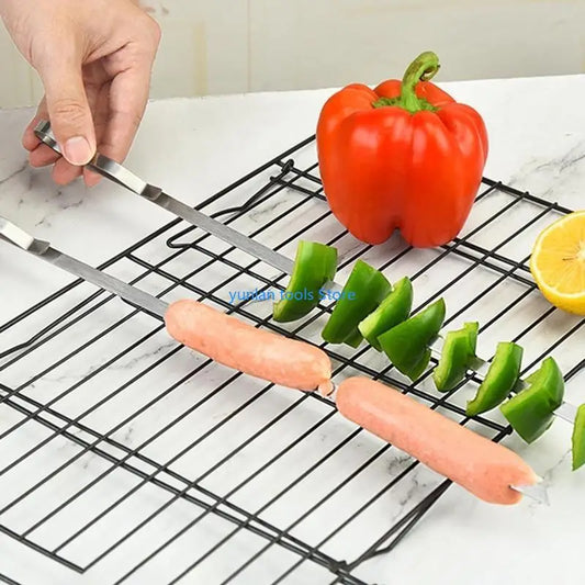 50LB BBQ Skewers Stainless Steel Material Indoor Kitchen Outdoor Grilling Use Skewers