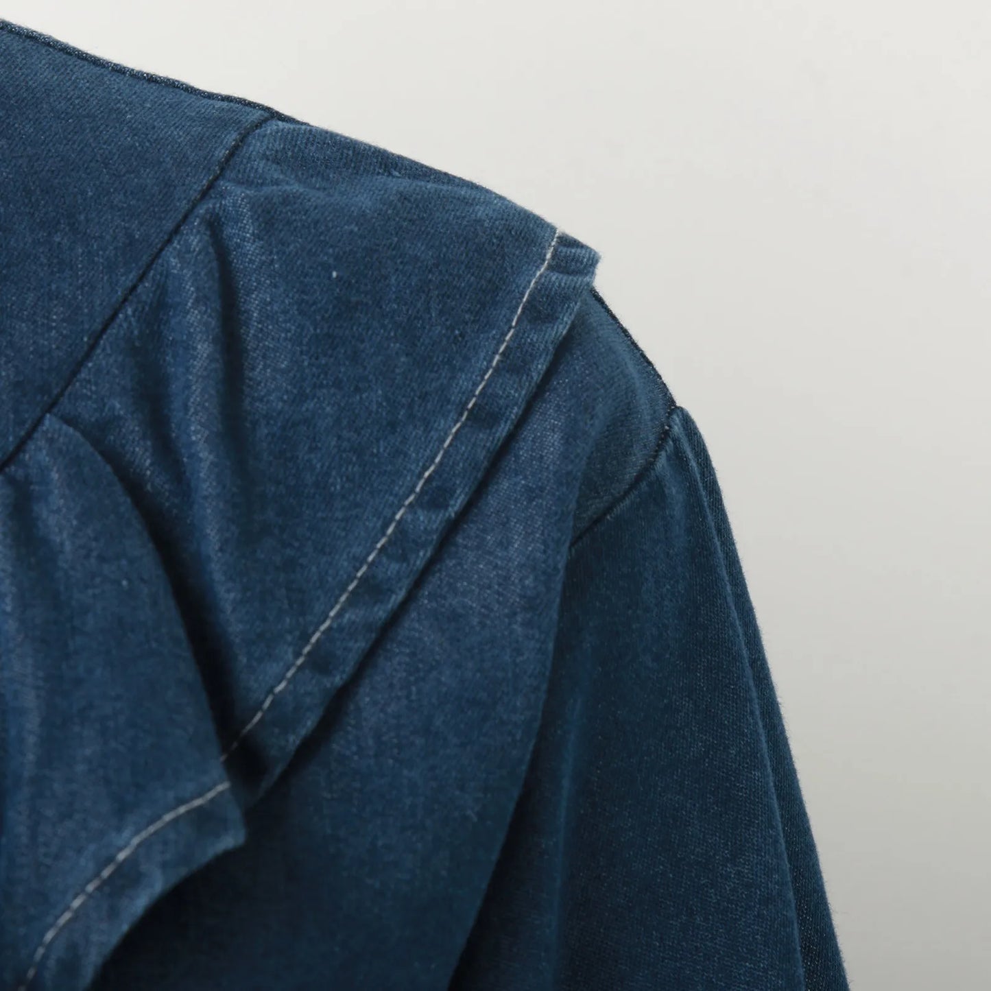 Women'S Casual Sweet Ruffled Denim Shirt Loose Thin Long-Sleeved Blouse Jacket Korean Style Y2k Ruffles Neck Vintage Denim Shirt
