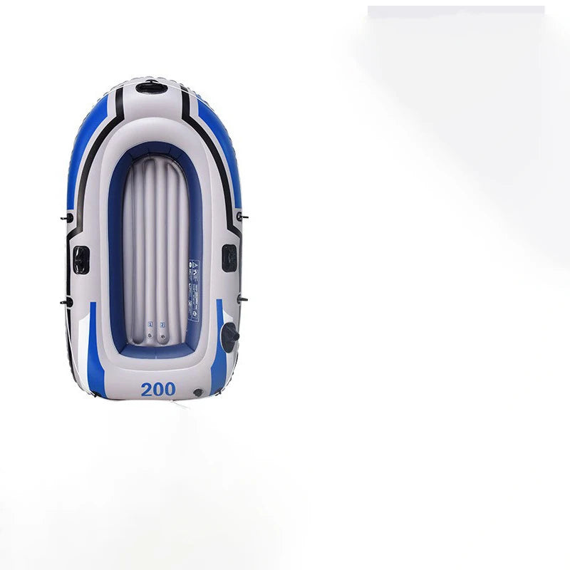 Lightweight PVC Inflatable Kayak Stable Folding Design for Kayak Drifting Fishing Rafting Sports-Rowing Boat Plastic Material