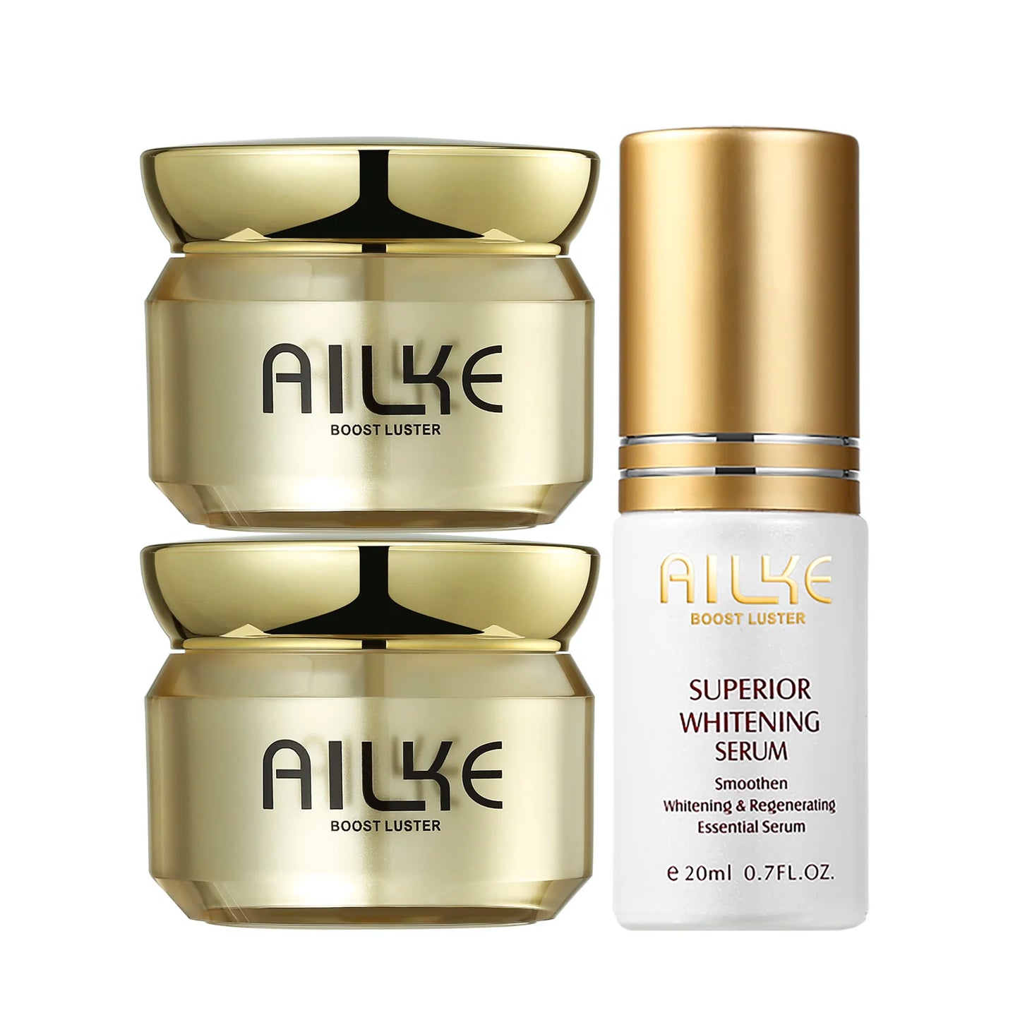AILKE Whitening Day & Night Face Cream, Deeply Clean Skin, Even Skin Tone, Remove Dark Spots, Sun Spots, Wrinkles Facial Cream