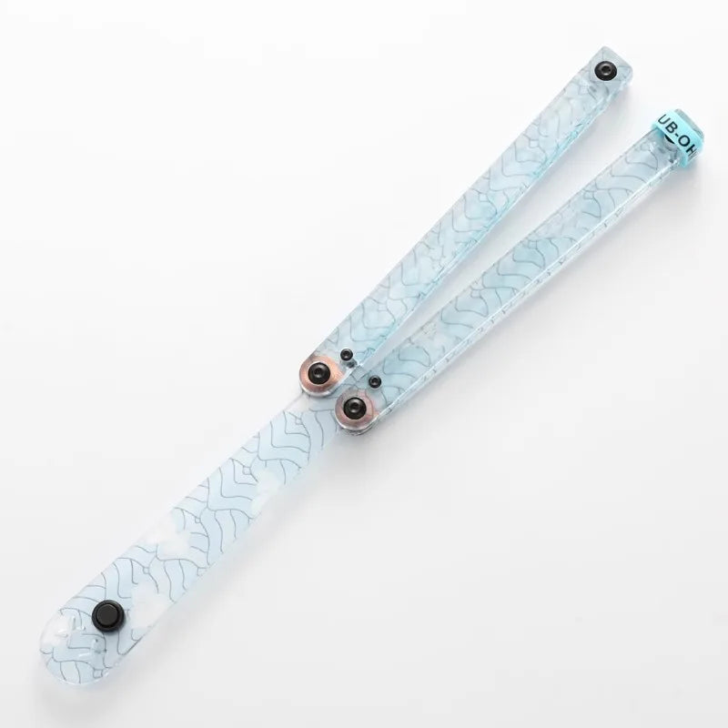 Hunting Accessories Trainer ABS Handle with Bushing Structure Butterfly Knife Training Butterfly Handshake Knife Prop