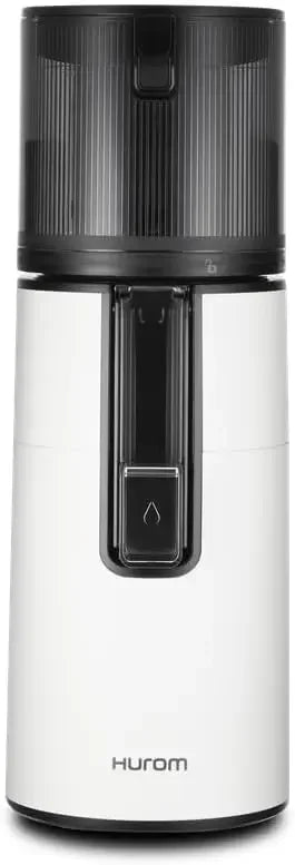 Hurom H400 Easy Clean Slow Juicer, White | Hands Free Hopper Fits Whole Produce Quiet Motor Scrub Free Cleaning BPA Free