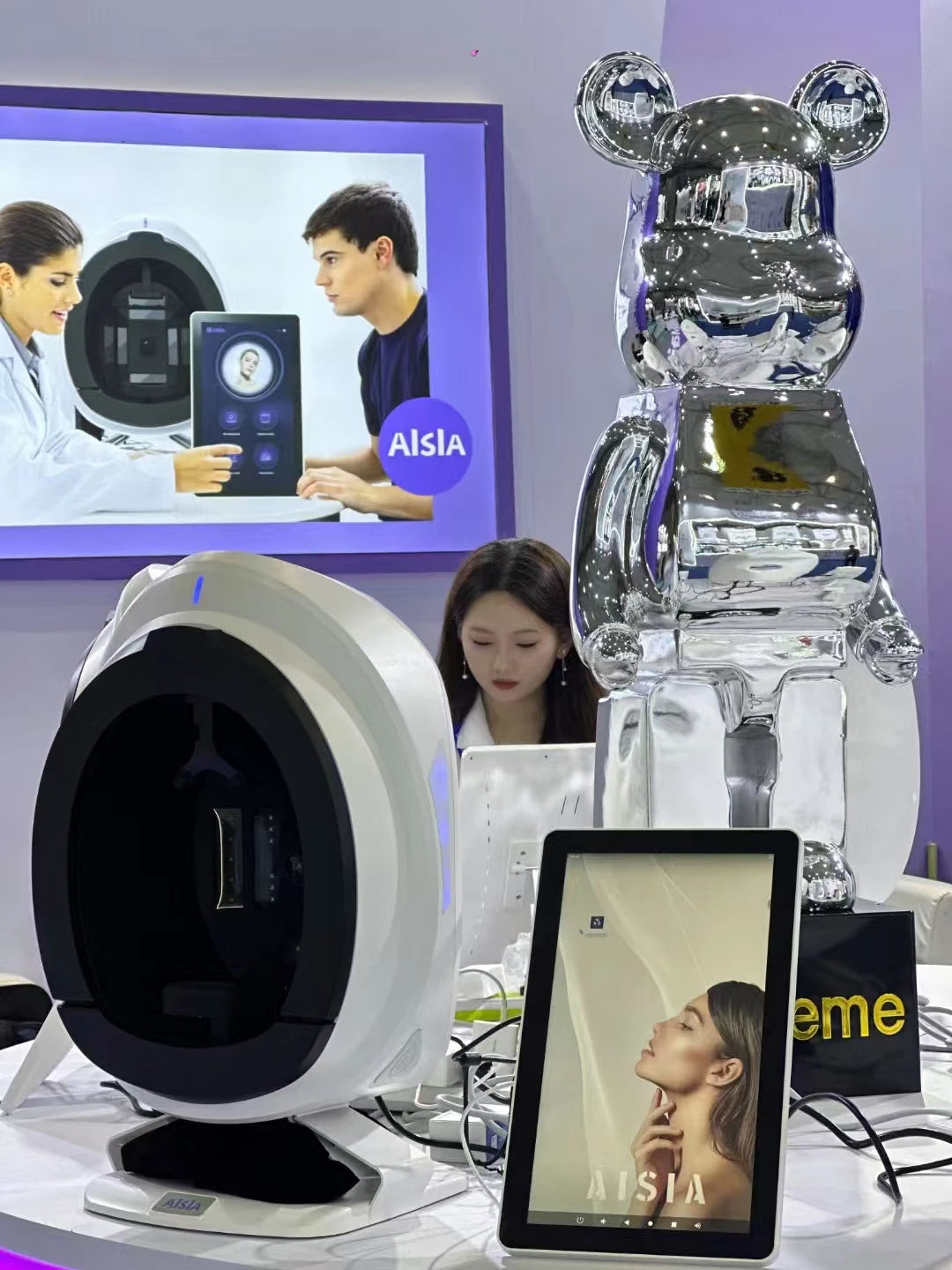 AISIA Q1 3D AI Facial Skin Analyzer Detection Skin Problem Diagnosis 8 Spectrum Professional Analysis Beauty Salon Equipment CE