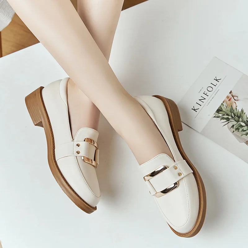 Women Low Heels Fashion Bowtie Platform Female Spring Shoes Fringe Chunky Heel Flat Shoe Casual Footwear Oxford Shoes