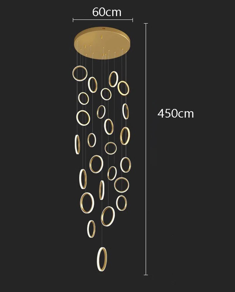 Modern home decor ring led lights pendant light lamps for living room Chandeliers for dining room hanging light indoor lighting