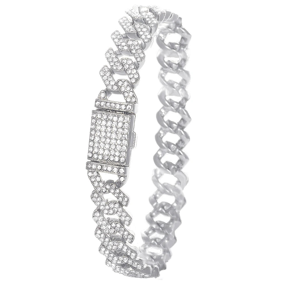 Luxury Moissanite Iced Out Watches Hip Hop Bust Down Unisex Diamond Watch, Stainless Steel Moissanite Studded Wrist Watch