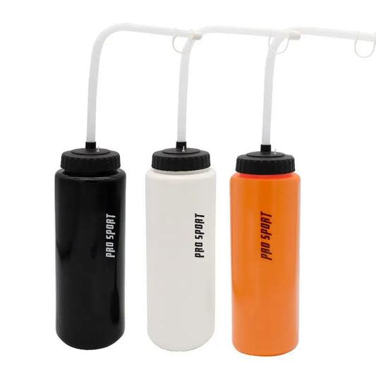 Squeeze Water Bottles Safety Water Wash Bottles 1 Liter Football Water Bottle Boxing Squeeze Bottle With Long Straw For Fitness