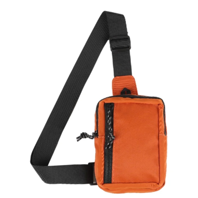 Casual single-shoulder crossbody mini chest bag for men and women, perfect for carrying a phone while running, jogging, or worki