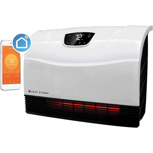 Intelligent Remote Control Hot Air Blower Infrared Heater Low Consumption Electric Heater Wifi Wall Mounted Electric Heating Pad
