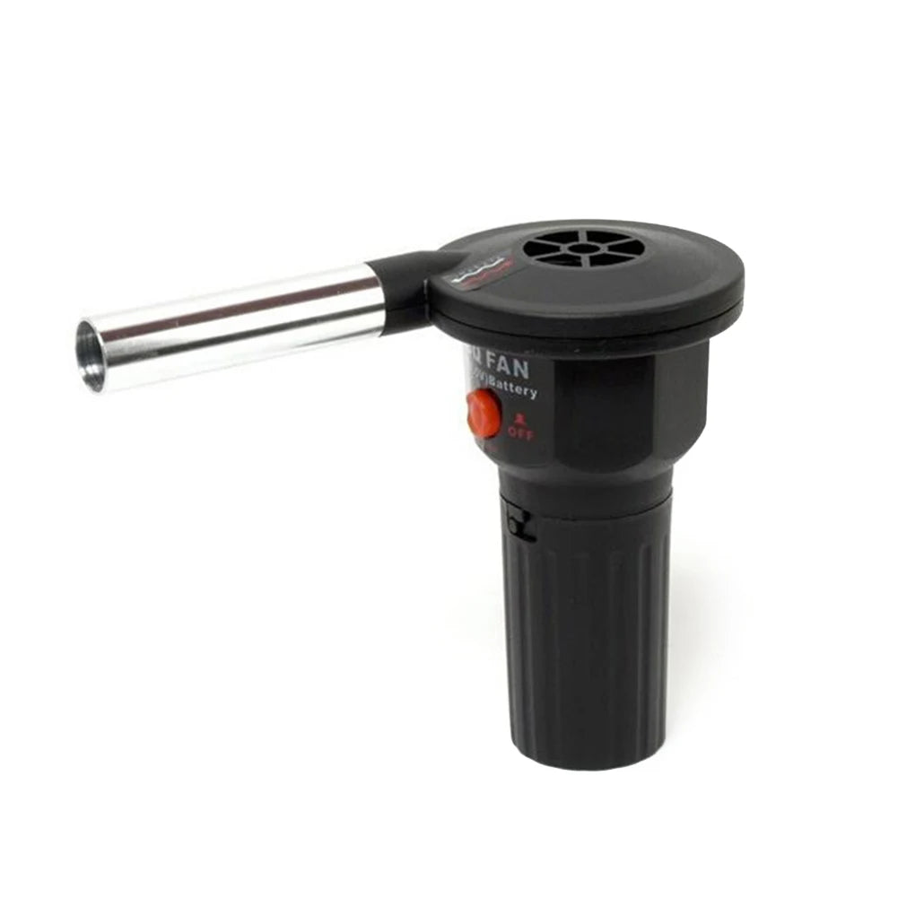 Outdoor Fan Air Blower Handheld Electric Blower Fan Grill Accessories Aluminum Alloy Kitchen Tool for Picnic Camping Cooking