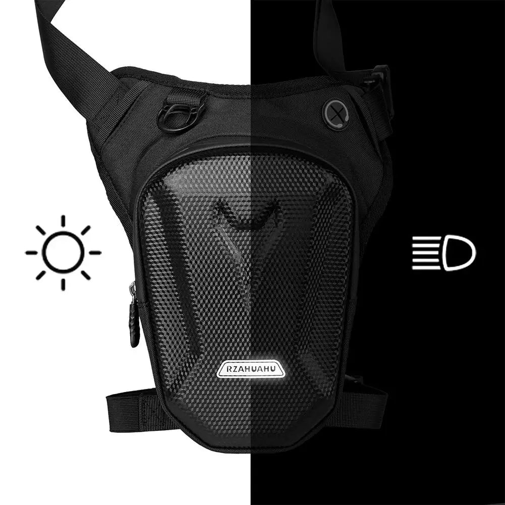 Motorcycle Drop Leg Side Bag EVA Polyester Hard Shell Waterproof Waist Bag for Outdoor Travel